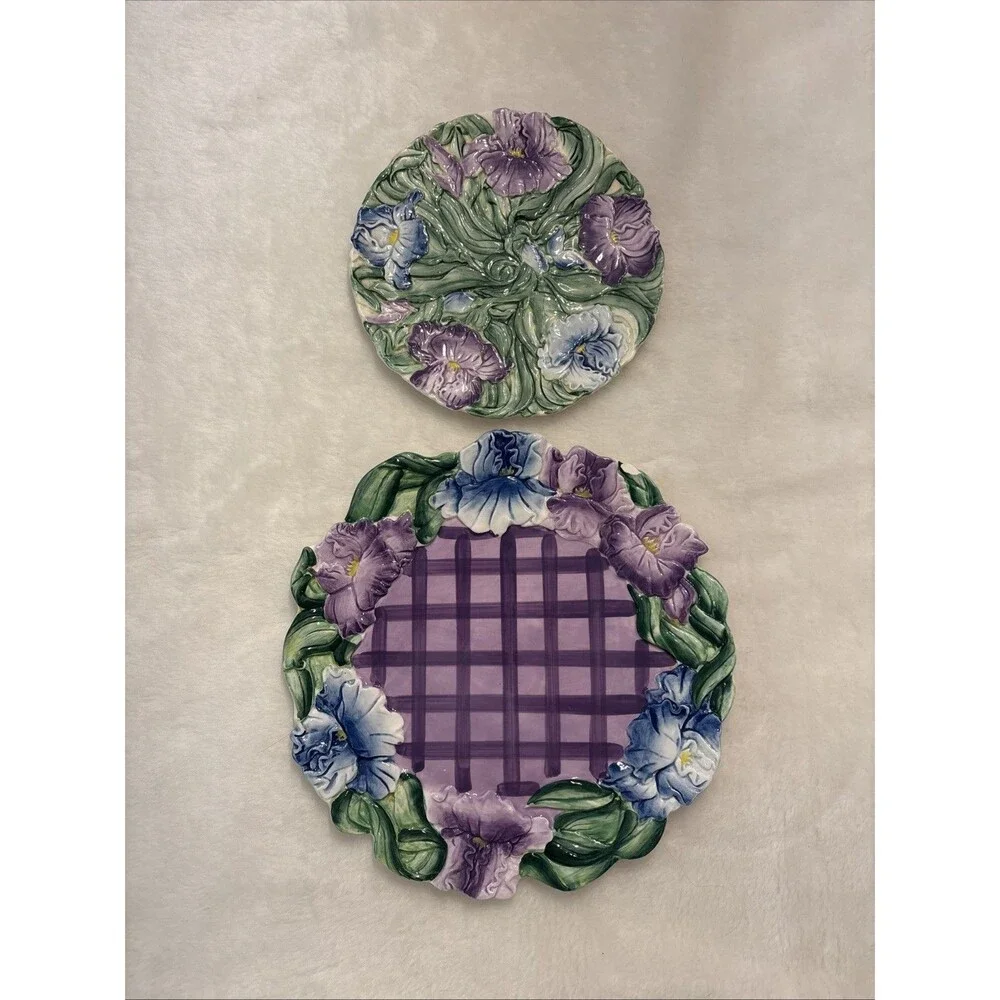 Jeanette Adams For Sylvestri Iris Plate Set